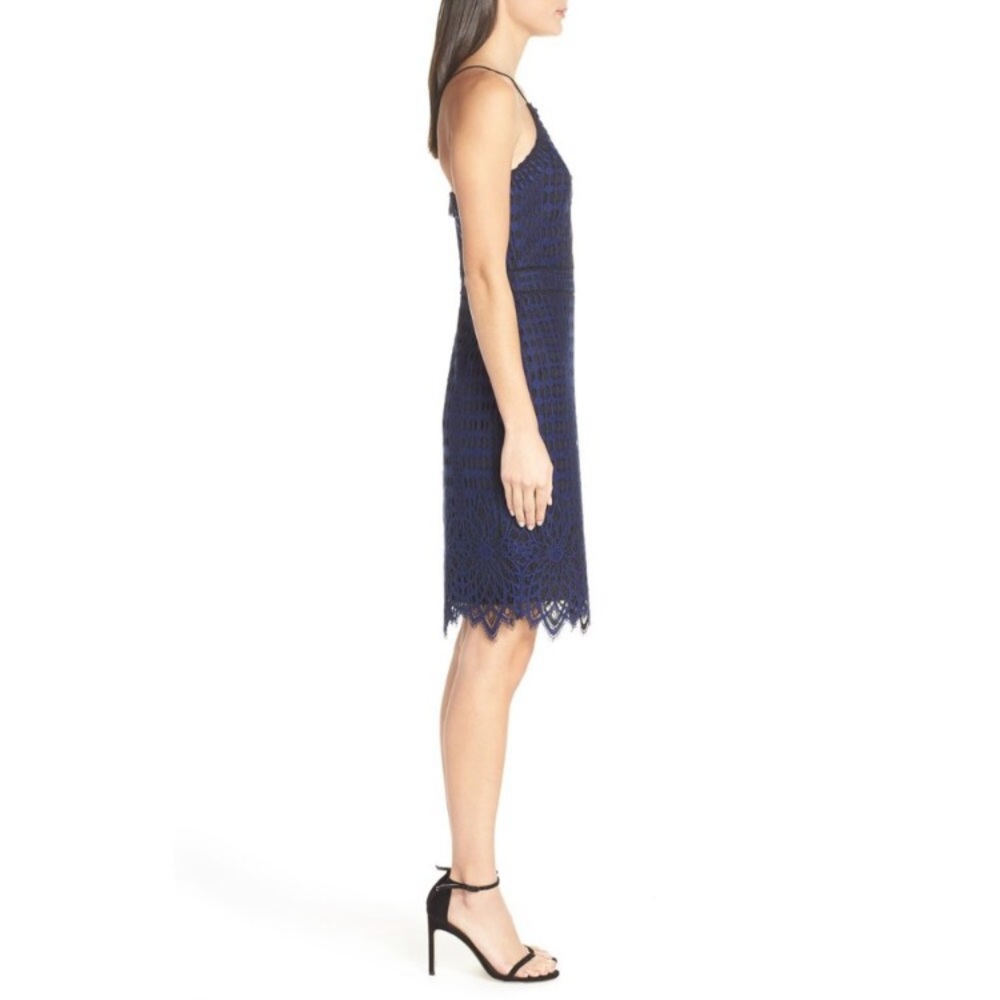 New Harlyn Chiffon Lace a halter Dress Large - Picture 5 of 12